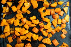 Roasted kumara and carrot